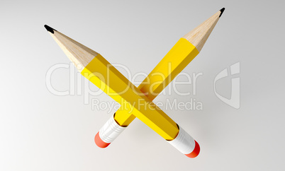 Two pencils.