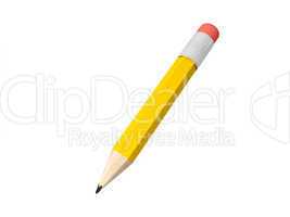 Pencil isolated on white background.