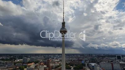 berlin thunderstorm approaching tv tower time lapse 11455
