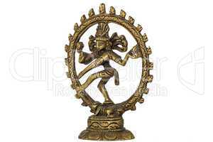 Shiva Nataraja,  isolated on white background