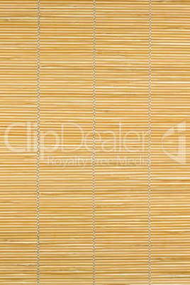 Yellow bamboo mat, background