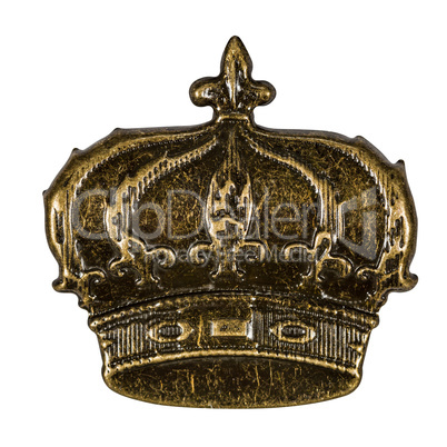 Crown, element for scrapbooking, isolated on a white background,