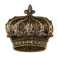 Crown, element for scrapbooking, isolated on a white background,