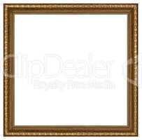 Vintage picture frame, white background, with clipping path