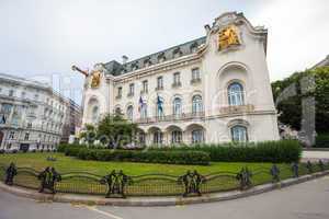 French Embassy building in Vienna city