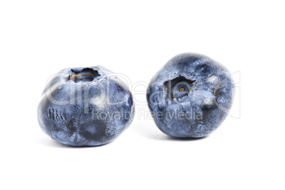 Sweet blueberry isolated on white background