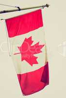 Retro look Canada flag