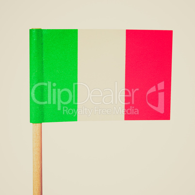 Retro look Italian flag