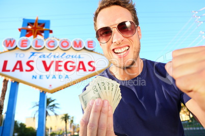 Las Vegas man winning money