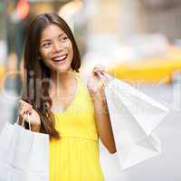 Shopping woman in New York City