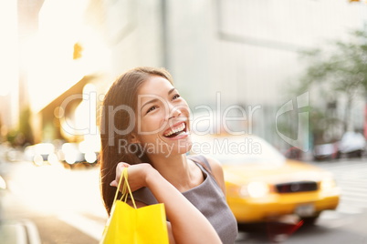 Shopper woman in New York City