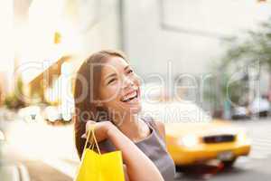 Shopper woman in New York City