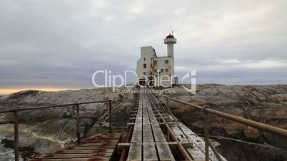 Norway island Averoy lighthouse video