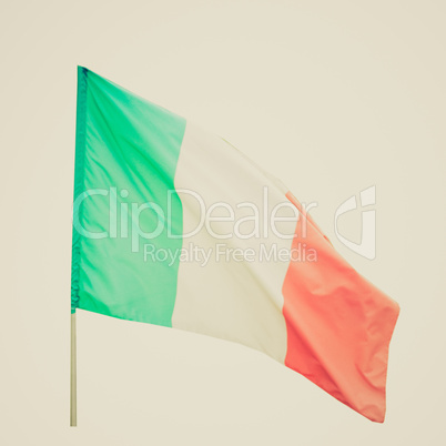 Retro look Italian flag