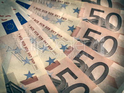 Retro look Euro note