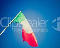 Retro look Italian flag