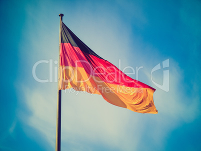 Retro look German flag