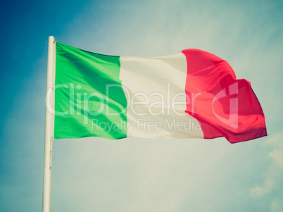 Retro look Flag of Italy