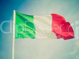 Retro look Flag of Italy