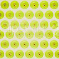 Retro look Granny Smith apple background