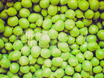 Retro look Green peas