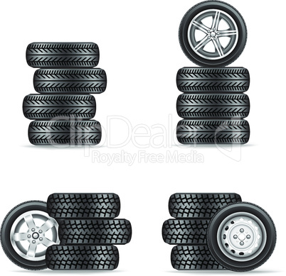 set of tires for cars