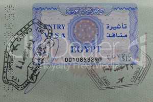 Ägyptisches Visum in deutschem Reisepass