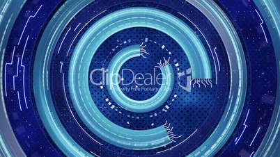blue hi-tech abstract loopable background