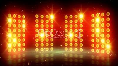 yellow stage lights loopable background