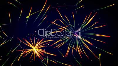 colorful curved lines loop background