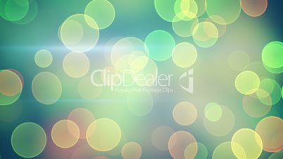 bright green yellow bokeh lights loopable background