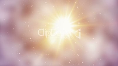 bright light and particles loop background