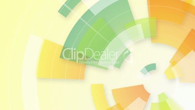 colorful circular segments loop background