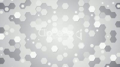white hexagons loopable background
