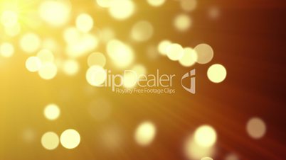 gold bokeh lights loopable background