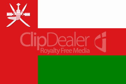 National flag of Sultanate of Oman