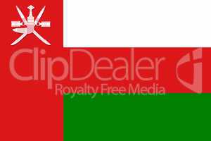 National flag of Sultanate of Oman