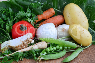 Different sorts of vegetables