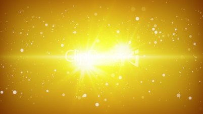 flying particles yellow loopable background