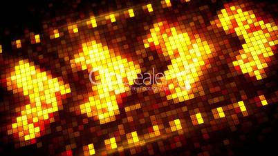 pixelated arrow sign hi-tech loopable background