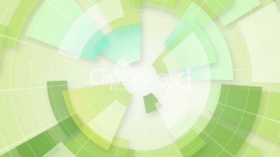 green circular segments loop background
