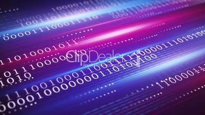 digital data transfer blue technology loopable background