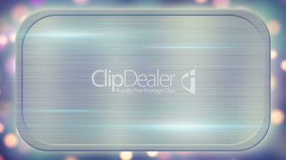 metal plate and lights on background loopable