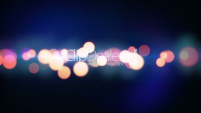trail of circle lights loopable background