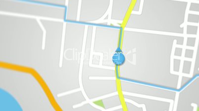 city map GPS navigation seamless loop