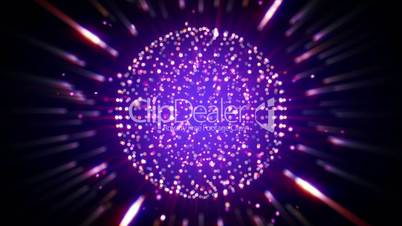 sparkling shiny ball seamless loop background