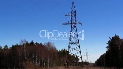 Two electricity power tower