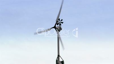 The turning wind turbine