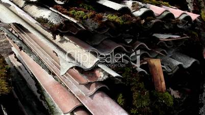 Rusty old roof slate