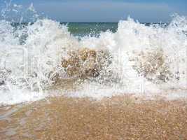 marine waves at the seacoast